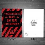 Novelty Lockdown Valentines Day Card For Boyfriend Girlfriend