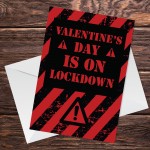 Novelty Lockdown Valentines Day Card For Boyfriend Girlfriend