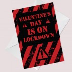 Novelty Lockdown Valentines Day Card For Boyfriend Girlfriend