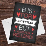 Funny Anniversary Valentines Day Card For Boyfriend Rude Card