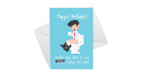 Funny Birthday Card For Him Rude Birthday Card For Men