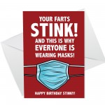 FUNNY Rude Birthday Card For Men Lockdown Design Card For Him