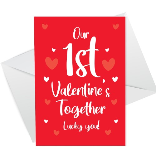 First Valentines Day Card For Boyfriend Girlfriend Funny Card