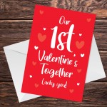 First Valentines Day Card For Boyfriend Girlfriend Funny Card