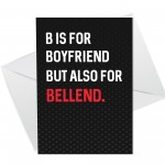 Funny Card For Boyfriend Anniversary Valentines Birthday Rude