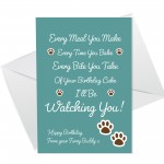 Funny Happy Birthday Card From The Dog For Husband Wife