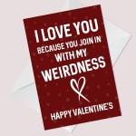 Funny Valentines Day Card For Boyfriend Girlfriend Cheeky Card