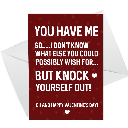 Hilarious Valentines Day Card For Boyfriend Girlfriend Husband