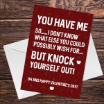 Hilarious Valentines Day Card For Boyfriend Girlfriend Husband