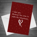 Funny Valentines Day Anniversary Card For Boyfriend Girlfriend