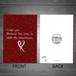 Funny Valentines Day Anniversary Card For Boyfriend Girlfriend