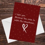 Funny Valentines Day Anniversary Card For Boyfriend Girlfriend