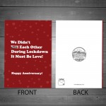 Funny Anniversary Card For Boyfriend Girlfriend Lockdown Design