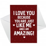 Hilarious Funny Anniversary Valentines Day Card For Boyfriend