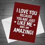 Hilarious Funny Anniversary Valentines Day Card For Boyfriend