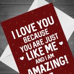 Hilarious Funny Anniversary Valentines Day Card For Boyfriend