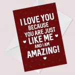 Hilarious Funny Anniversary Valentines Day Card For Boyfriend