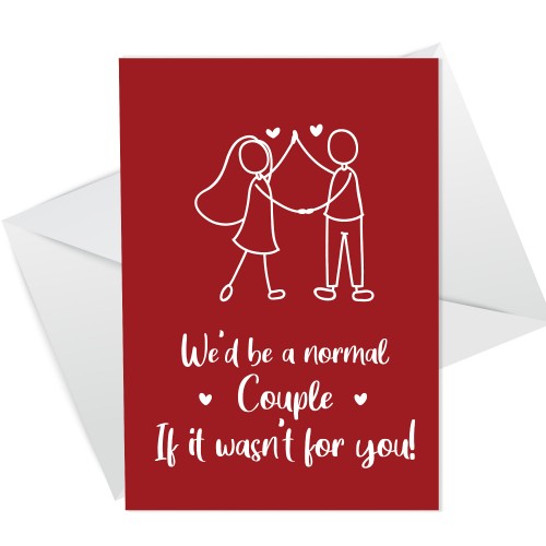 Hilarious Valentines Anniversary Card For Husband Wife Boyfriend