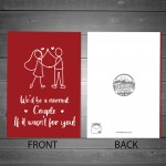 Hilarious Valentines Anniversary Card For Husband Wife Boyfriend