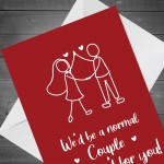 Hilarious Valentines Anniversary Card For Husband Wife Boyfriend