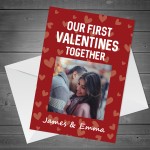 Personalised Photo 1st Valentines Card For Boyfriend Girlfriend