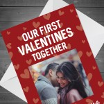 Personalised Photo 1st Valentines Card For Boyfriend Girlfriend