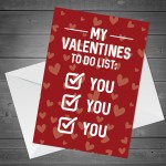 Cheeky Valentines Day Card For Boyfriend Girlfriend Husband Wife