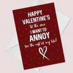 Quirky Valentines Day Card For Him Her Funny Husband Wife 