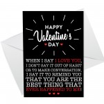 Quirky Valentines Day Card For Husband Wife Girlfriend Boyfriend