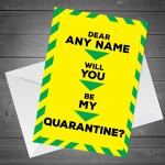 Funny Valentines Card For Him Her Husband Wife Lockdown