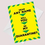 Funny Valentines Card For Him Her Husband Wife Lockdown