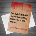 Valentines Day Lockdown Card For Boyfriend Husband Wife