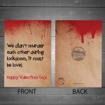 Valentines Day Lockdown Card For Boyfriend Husband Wife