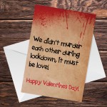 Valentines Day Lockdown Card For Boyfriend Husband Wife