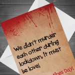 Valentines Day Lockdown Card For Boyfriend Husband Wife