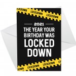 Lockdown Birthday Card 2021 Funny Birthday In Lockdown Card