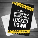 Lockdown Birthday Card 2021 Funny Birthday In Lockdown Card