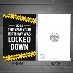 Lockdown Birthday Card 2021 Funny Birthday In Lockdown Card