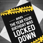 Lockdown Birthday Card 2021 Funny Birthday In Lockdown Card