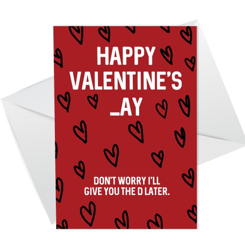 Rude Valentines Day Card For Girlfriend Wife Funny Valentines