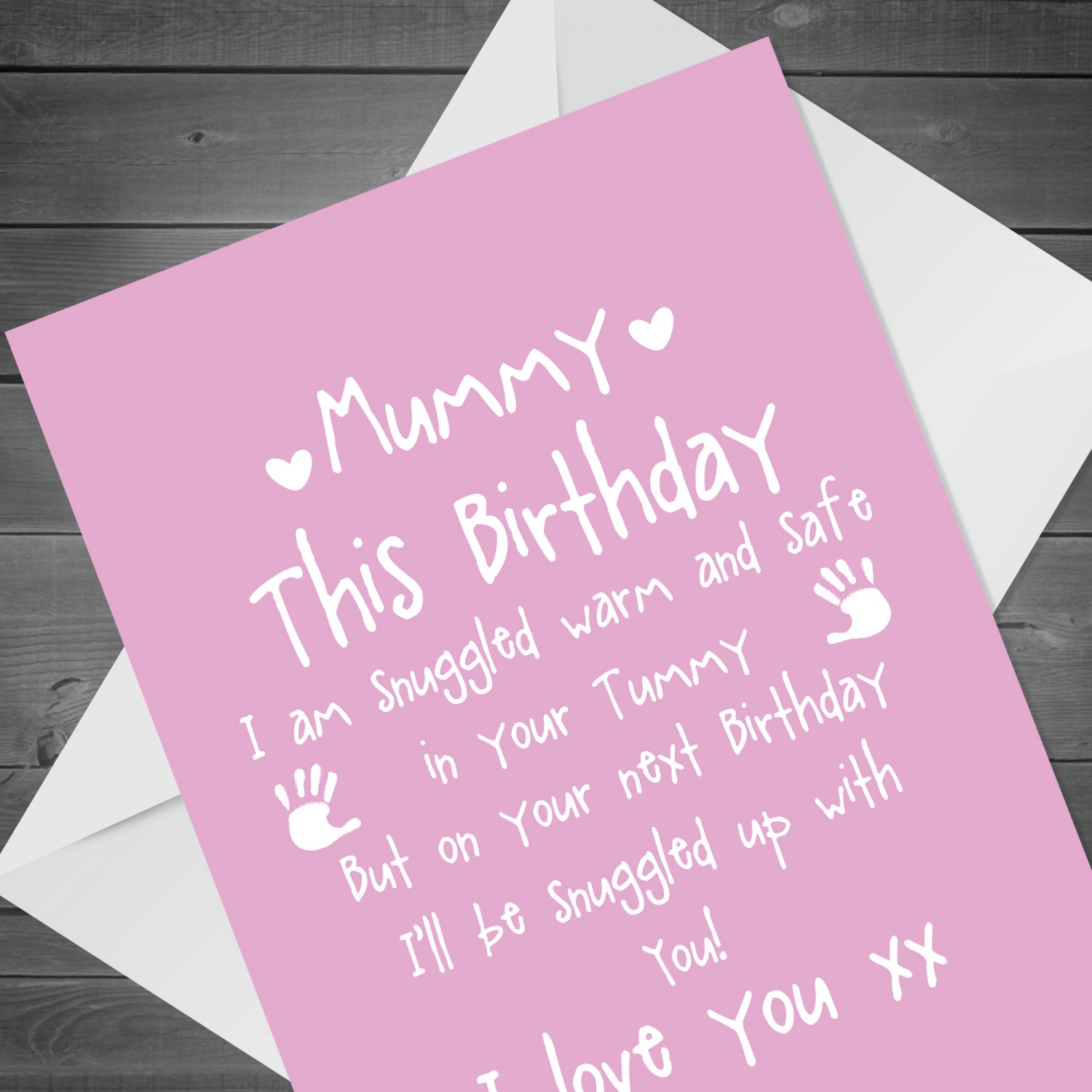 Cute Mummy To Be Birthday Card Love Baby Bump Poem For Mum