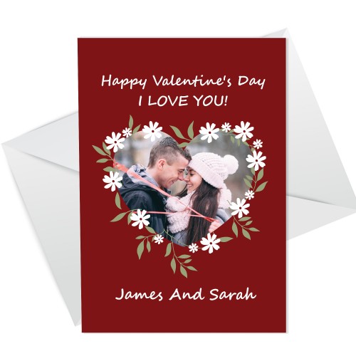 Personalised Valentines Day Card CUSTOM PHOTO Card