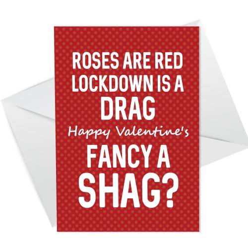 Funny Rude Valentines Day Lockdown Card For Girlfriend Wife