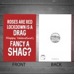 Funny Rude Valentines Day Lockdown Card For Girlfriend Wife