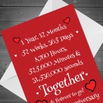 Funny 1st Anniversary Card Husband Wife Boyfriend Girlfriend