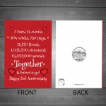 Funny 2nd Anniversary Card Husband Wife Boyfriend Girlfriend