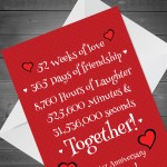 Novelty 1st Anniversary Card For Boyfriend Girlfriend Husband