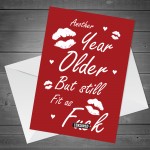 FUNNY Rude Birthday Card For Boyfriend Girlfriend Husband Wife