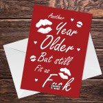 FUNNY Rude Birthday Card For Boyfriend Girlfriend Husband Wife