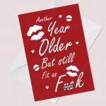 FUNNY Rude Birthday Card For Boyfriend Girlfriend Husband Wife